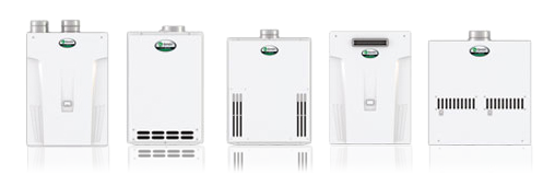 selection of tankless water heaters for installation by our Berkeley CA water heater repair & installation team